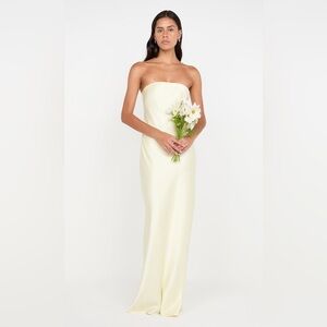 BEC + BRIDGE AUSTEN STRAPLESS MAXI DRESS